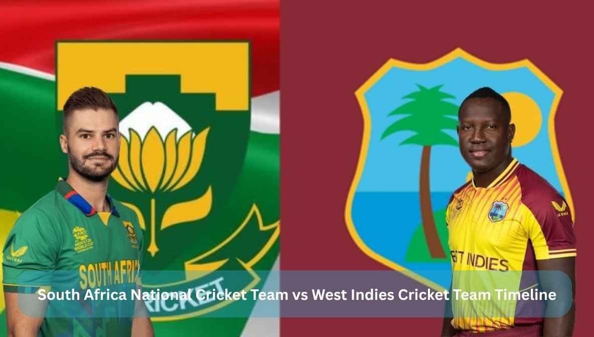 South Africa National Cricket Team vs West Indies Cricket Team Timeline